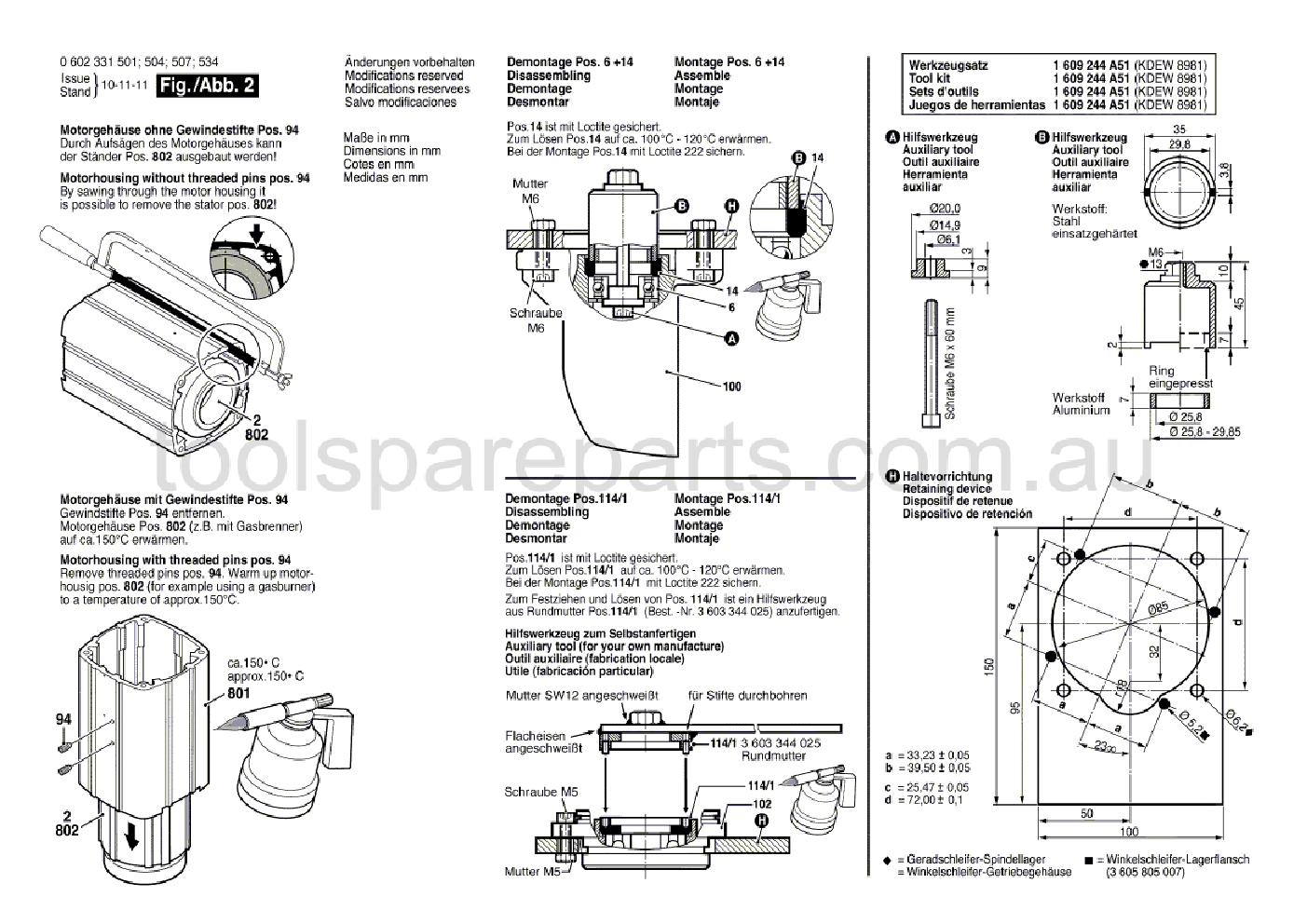 Bosch HWS 88/180 0602331501  Diagram 2
