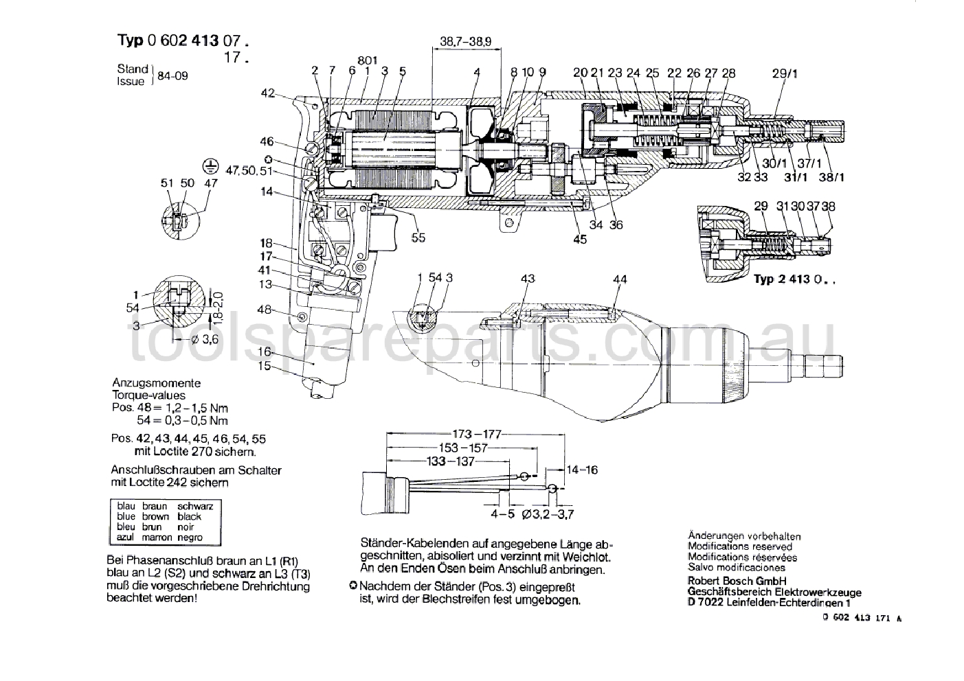 Bosch ---- 0602413171  Diagram 1