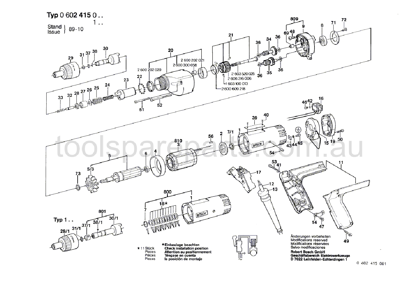 Bosch ---- 0602415011  Diagram 1