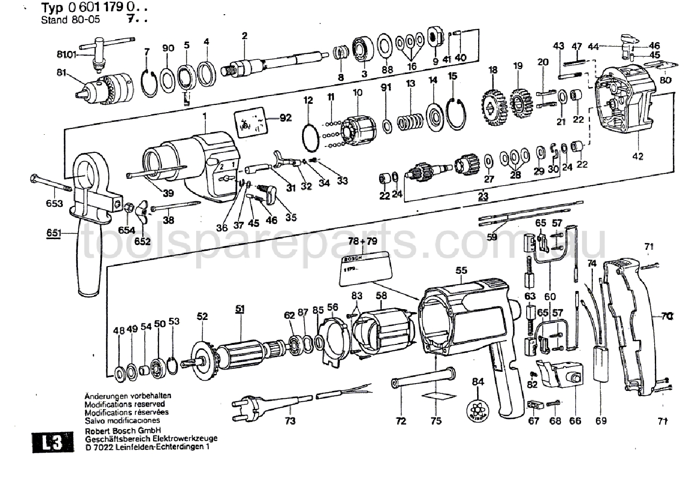 Bosch ---- 0601179037  Diagram 1