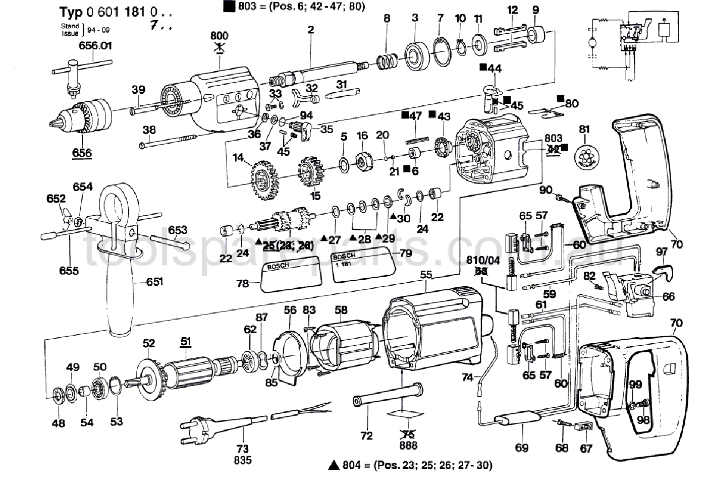 Bosch ---- 0601181037  Diagram 1
