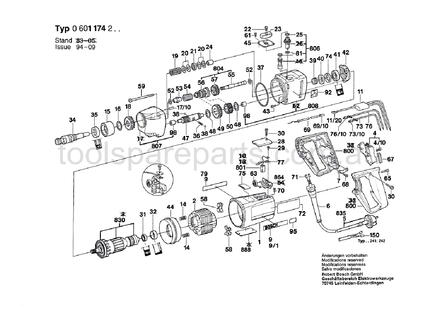 Bosch ---- 0601174237  Diagram 1