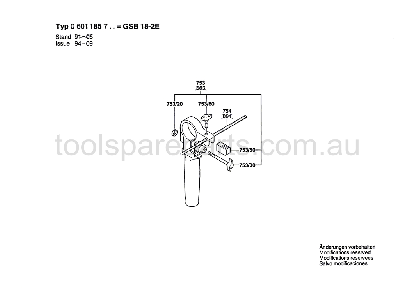 Bosch GSB 18-2 E 0601185737  Diagram 2