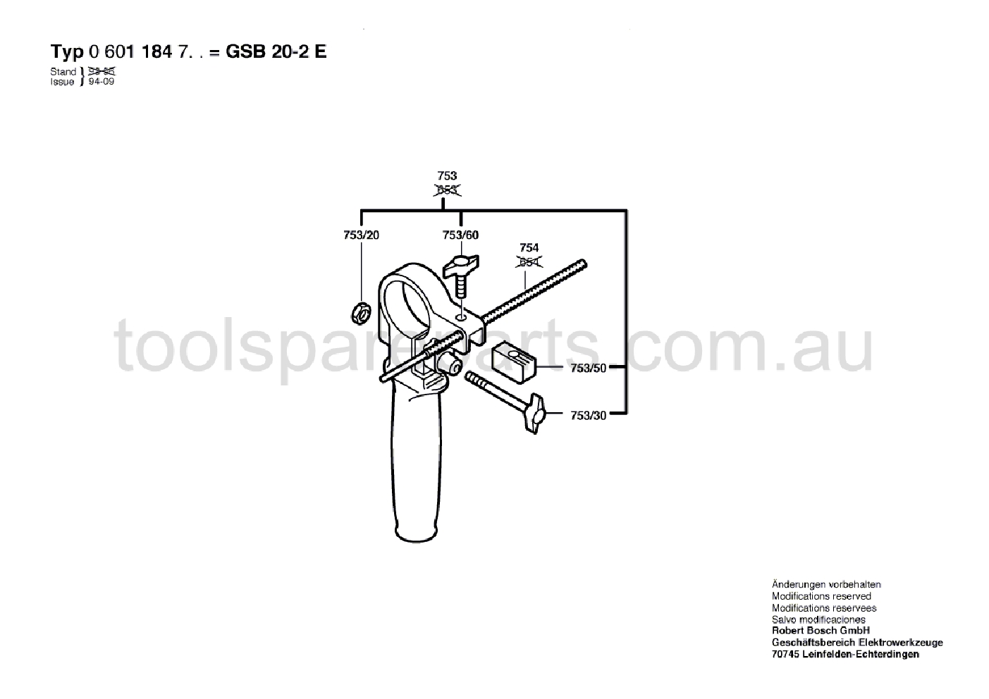 Bosch GSB 20-2 E 0601184737  Diagram 2