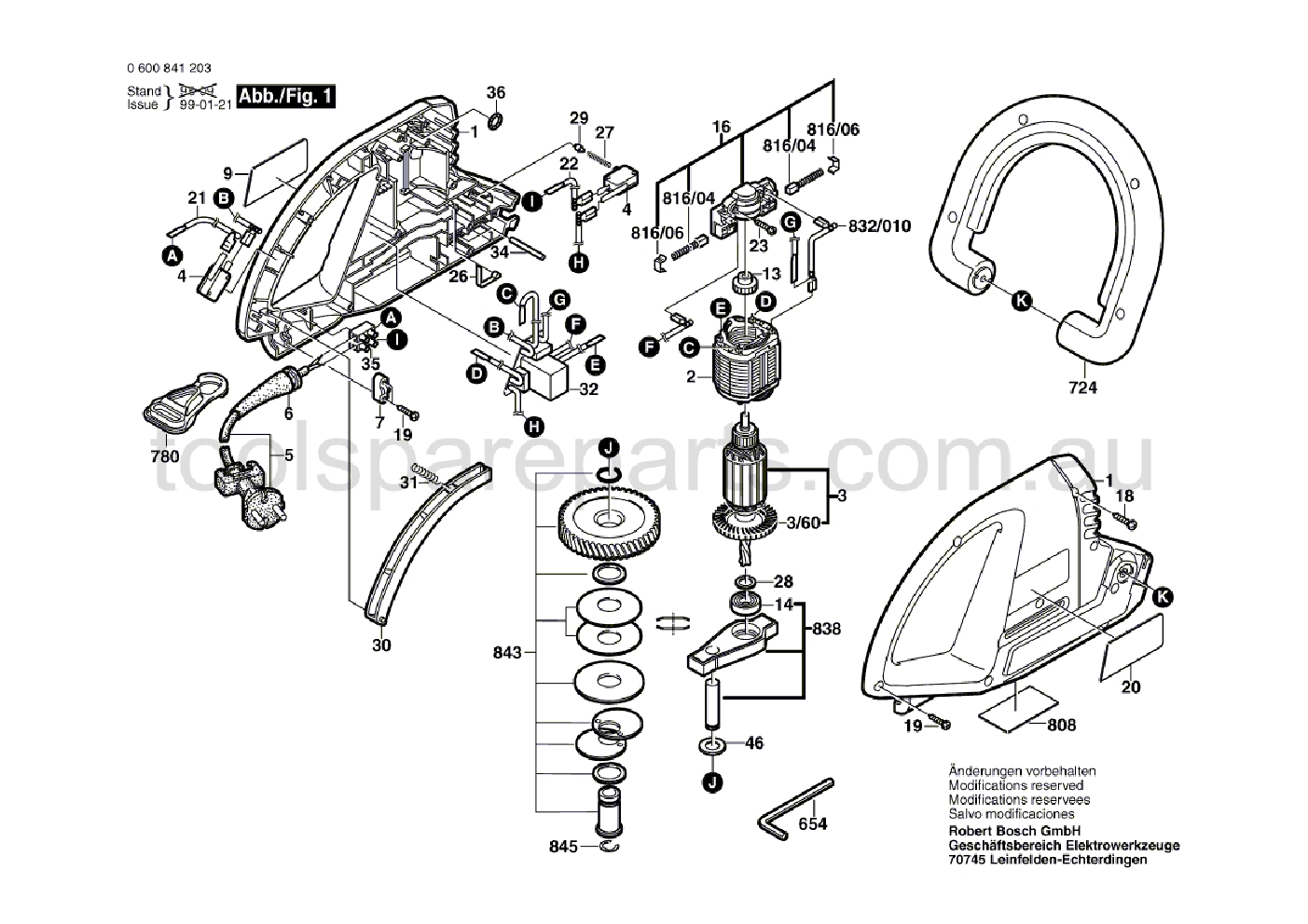 Bosch AHS 55 0600841237  Diagram 1