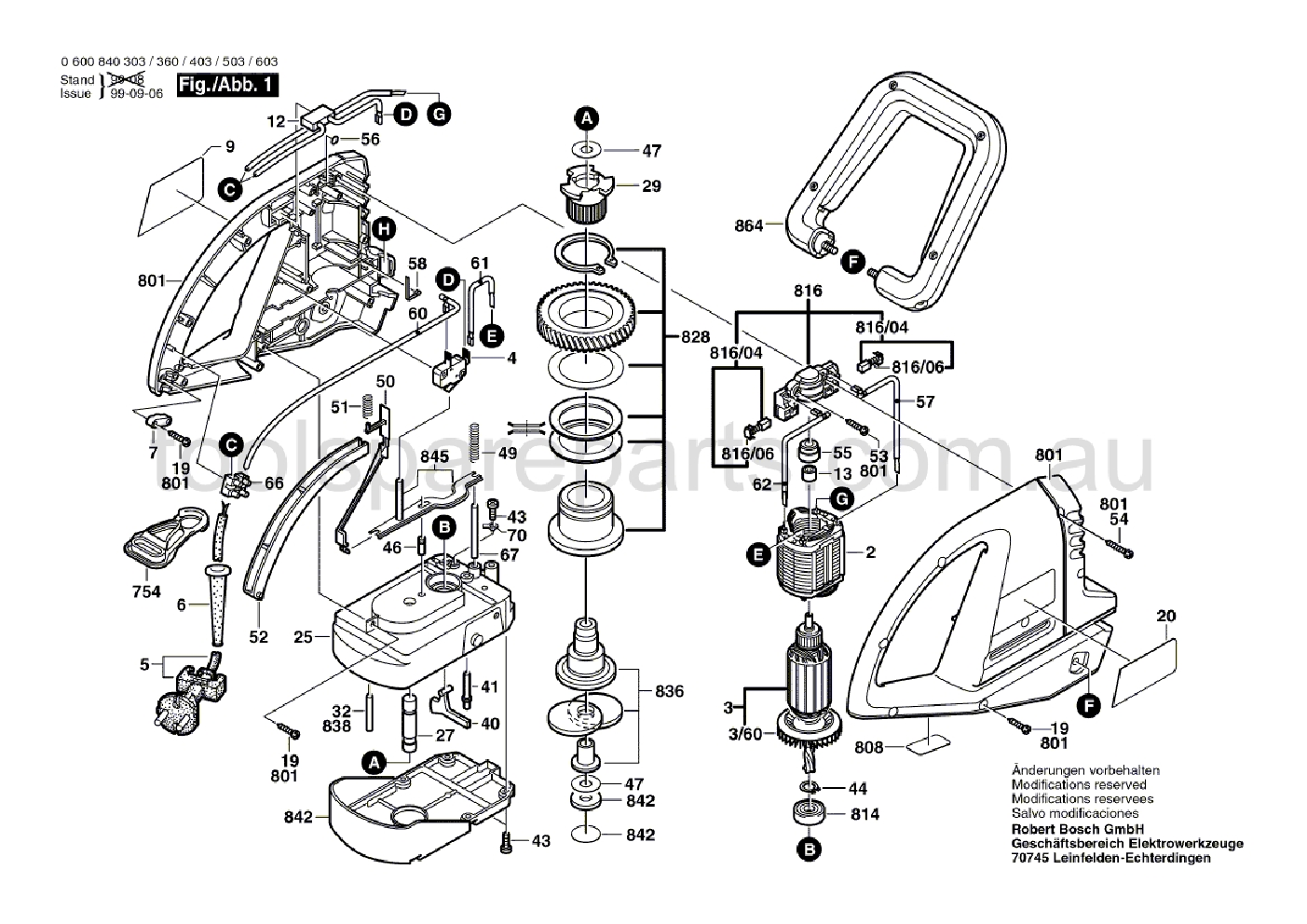 Bosch AHS 600-34 0600840537  Diagram 1