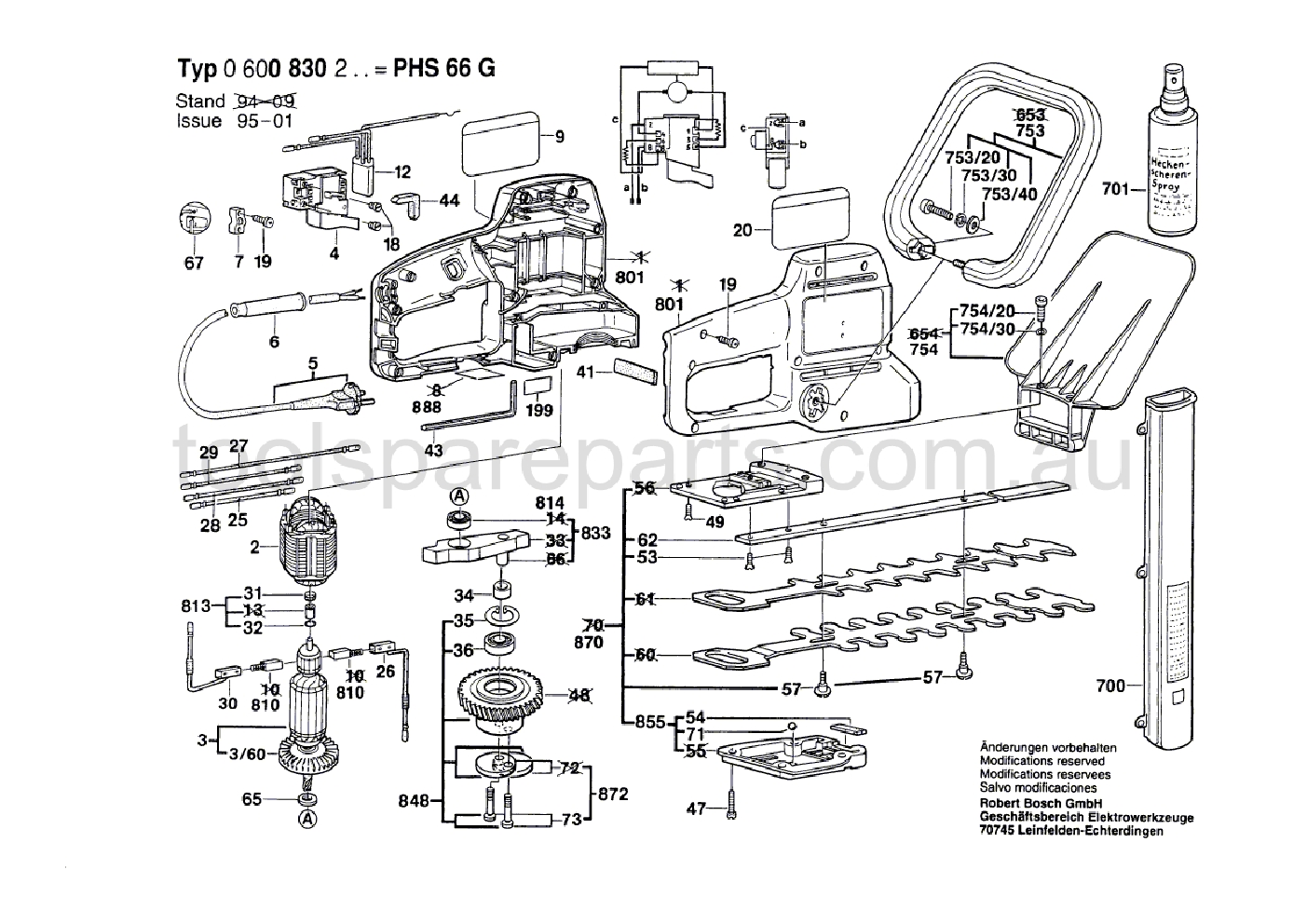 Bosch PHS 66 G 0600830237  Diagram 1