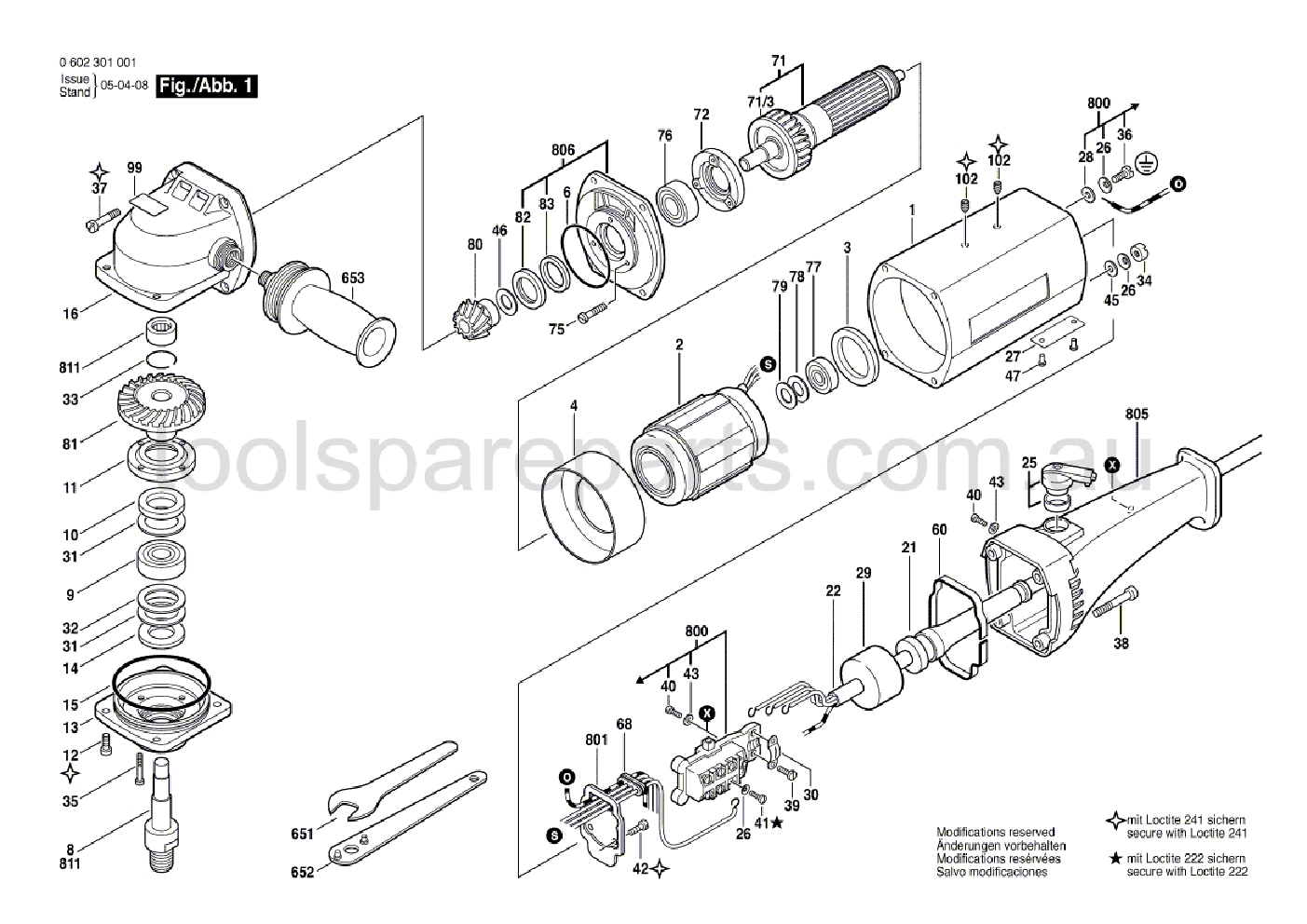 Bosch ---- 0602301008  Diagram 1