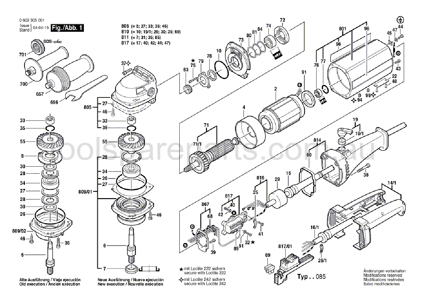 Bosch ---- 0602305011  Diagram 1