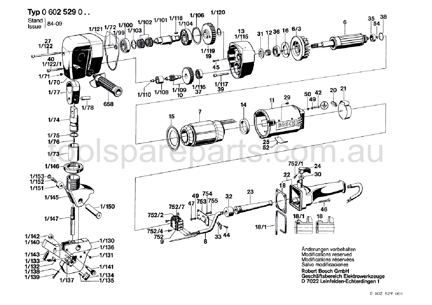Bosch GR.88 0602529021  Diagram 1