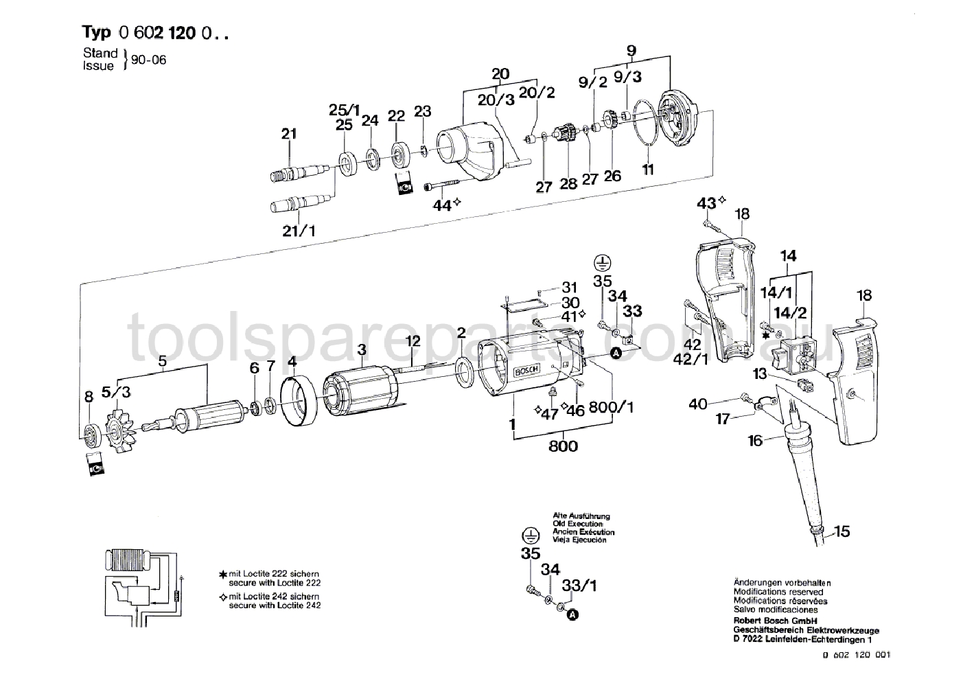 Bosch GR.55 0602120001  Diagram 1