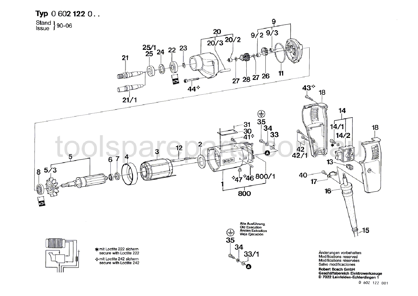 Bosch GR.55 0602122001  Diagram 1