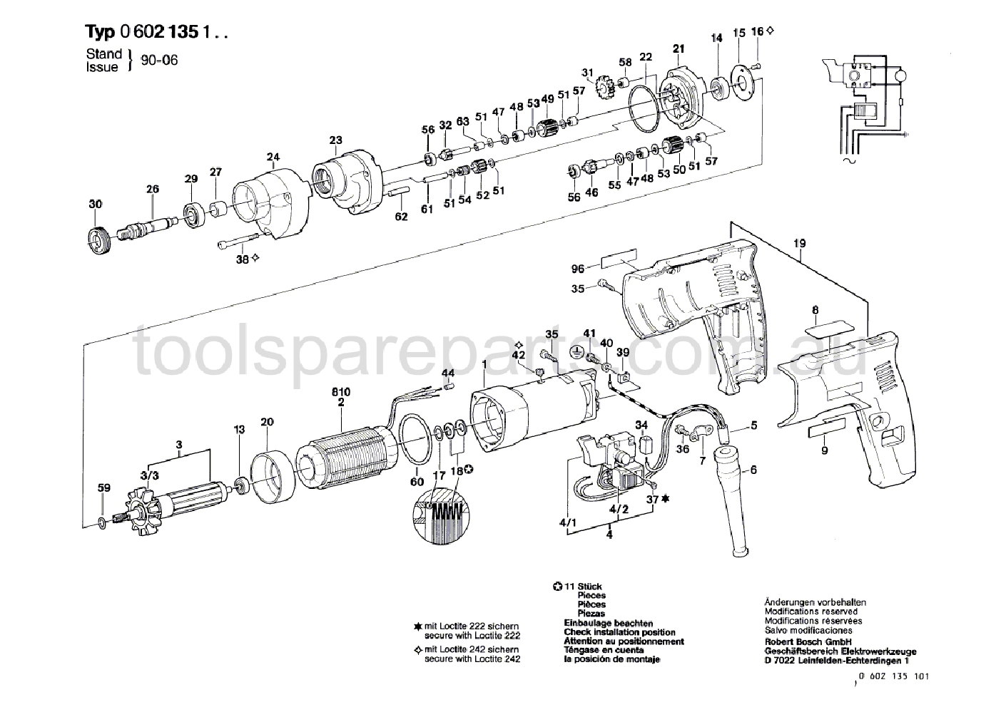 Bosch GR.57 0602135107  Diagram 1