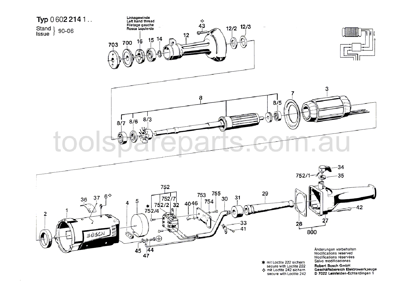Bosch ---- 0602214107  Diagram 1