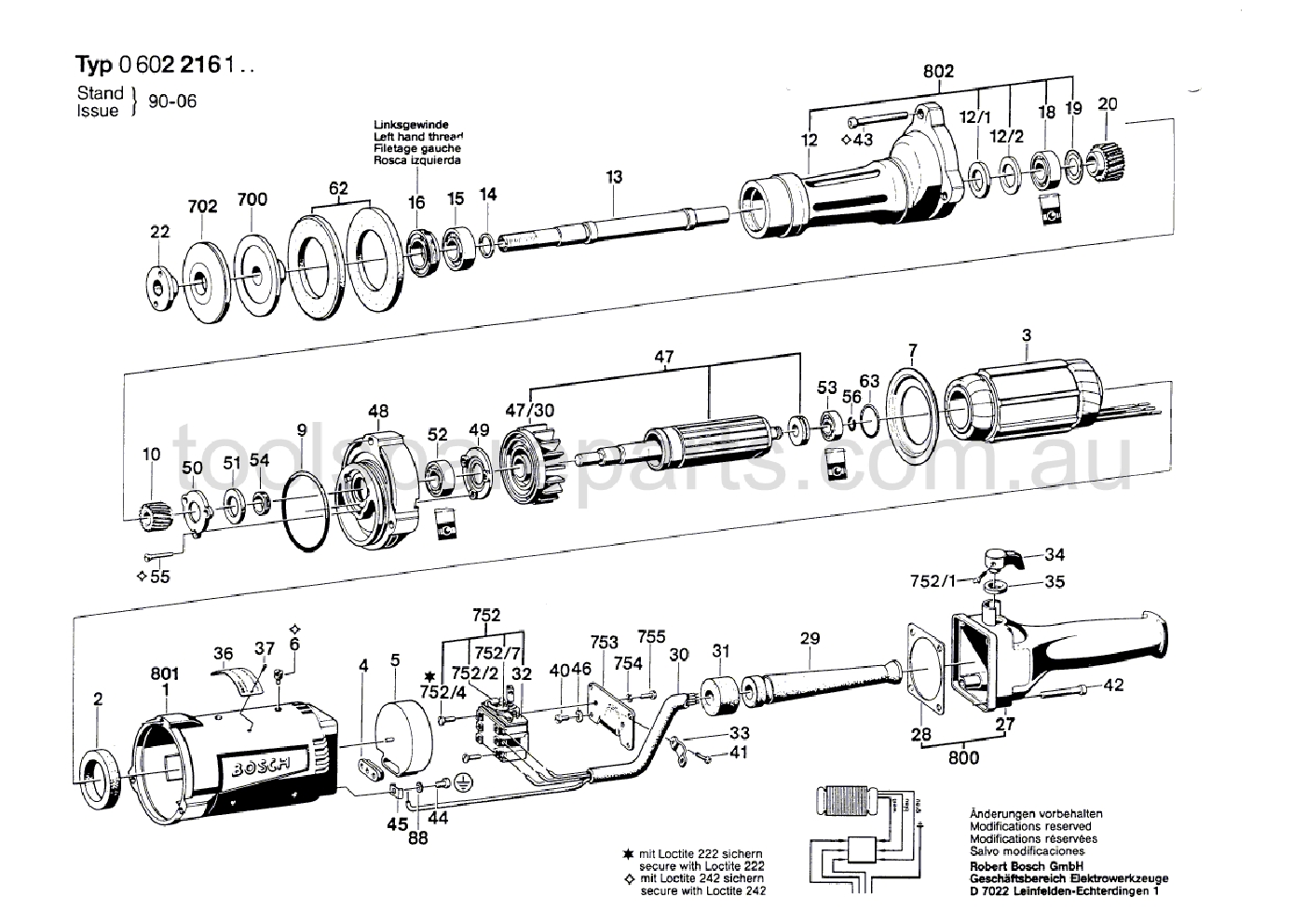 Bosch ---- 0602216111  Diagram 1