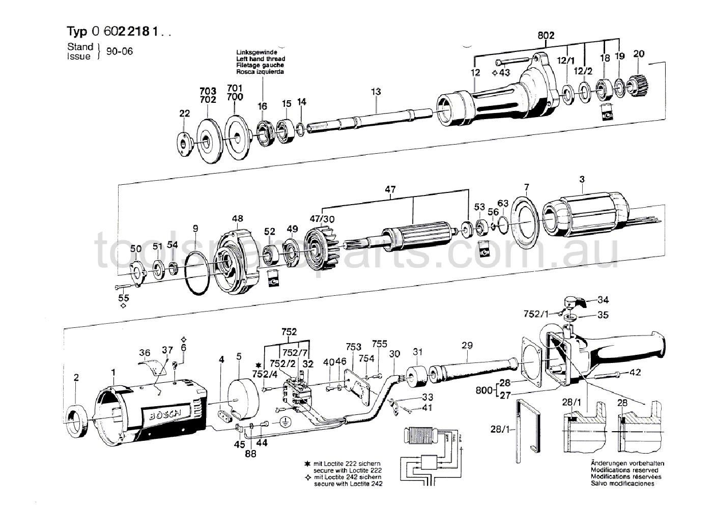 Bosch ---- 0602218101  Diagram 1