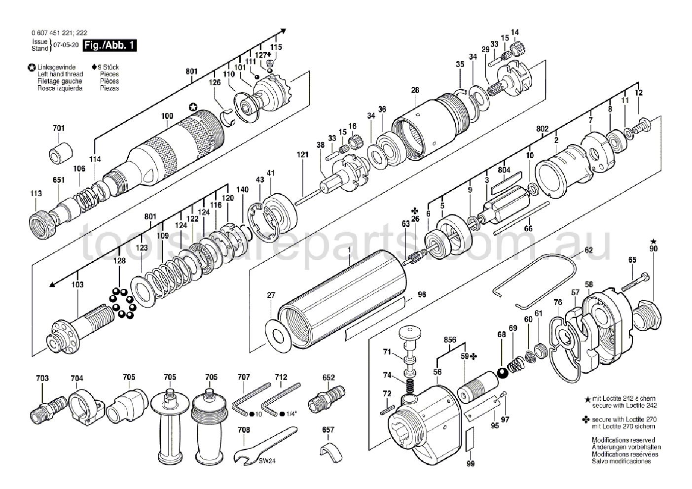 Bosch 370 WATT-SERIE 0607451221  Diagram 1