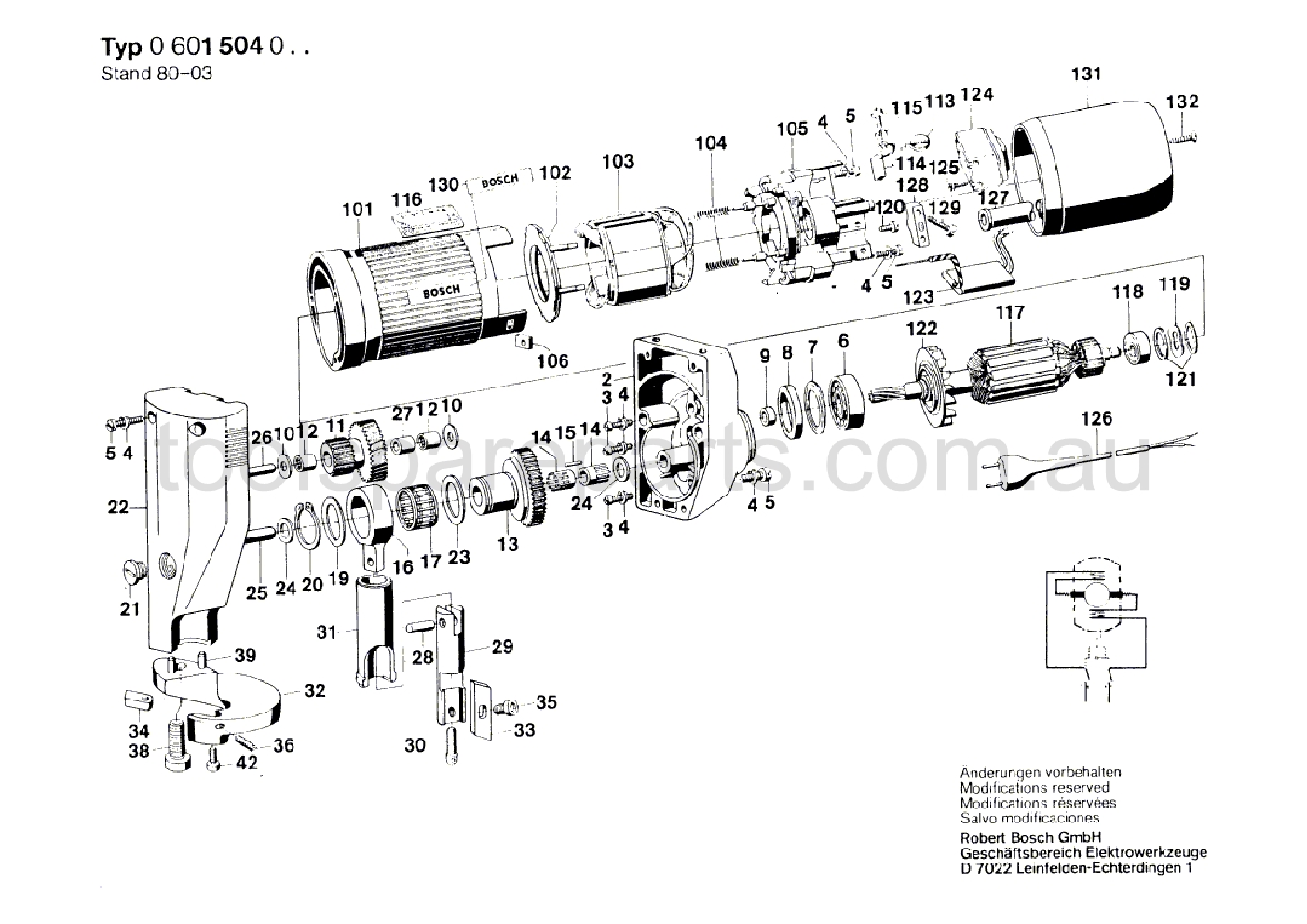 Bosch ---- 0601504000  Diagram 1