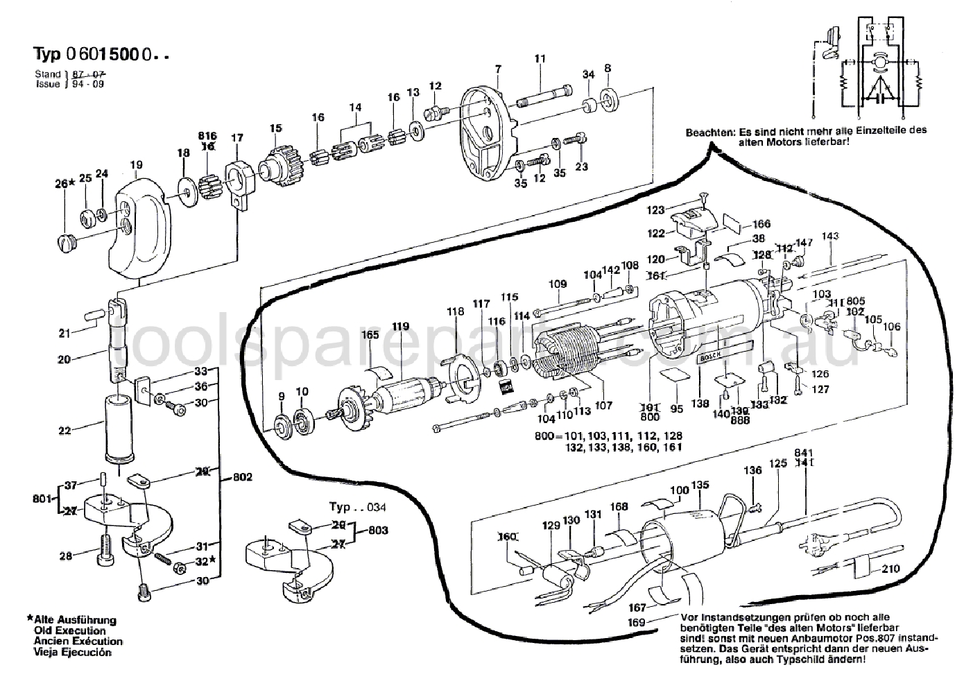 Bosch ---- 0601500037  Diagram 1