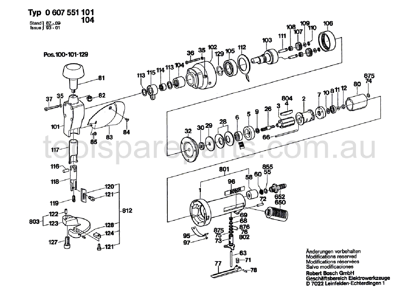 Bosch 370 WATT-SERIE 0607551101  Diagram 1