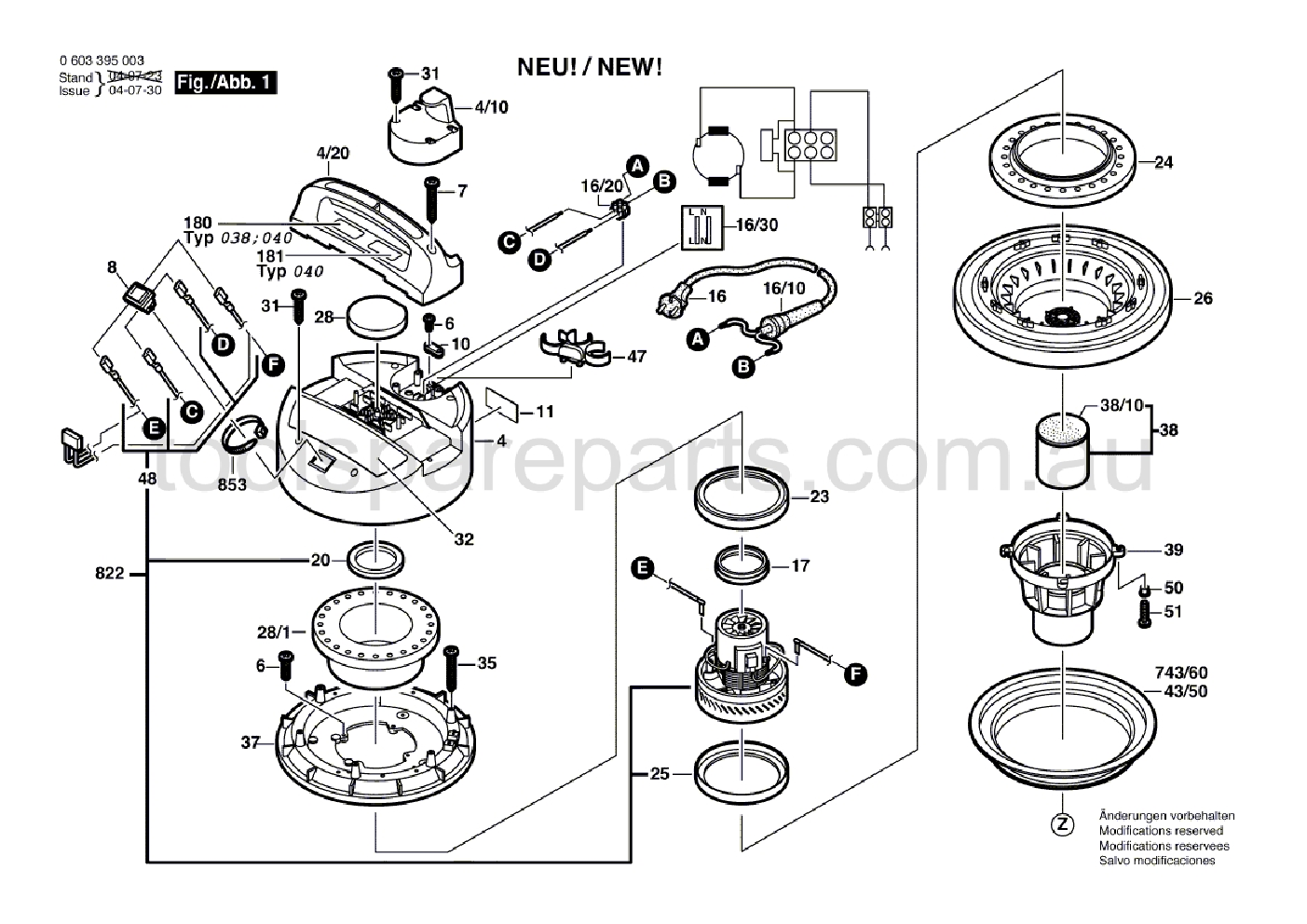 Bosch PAS 11-21 0603395037  Diagram 1