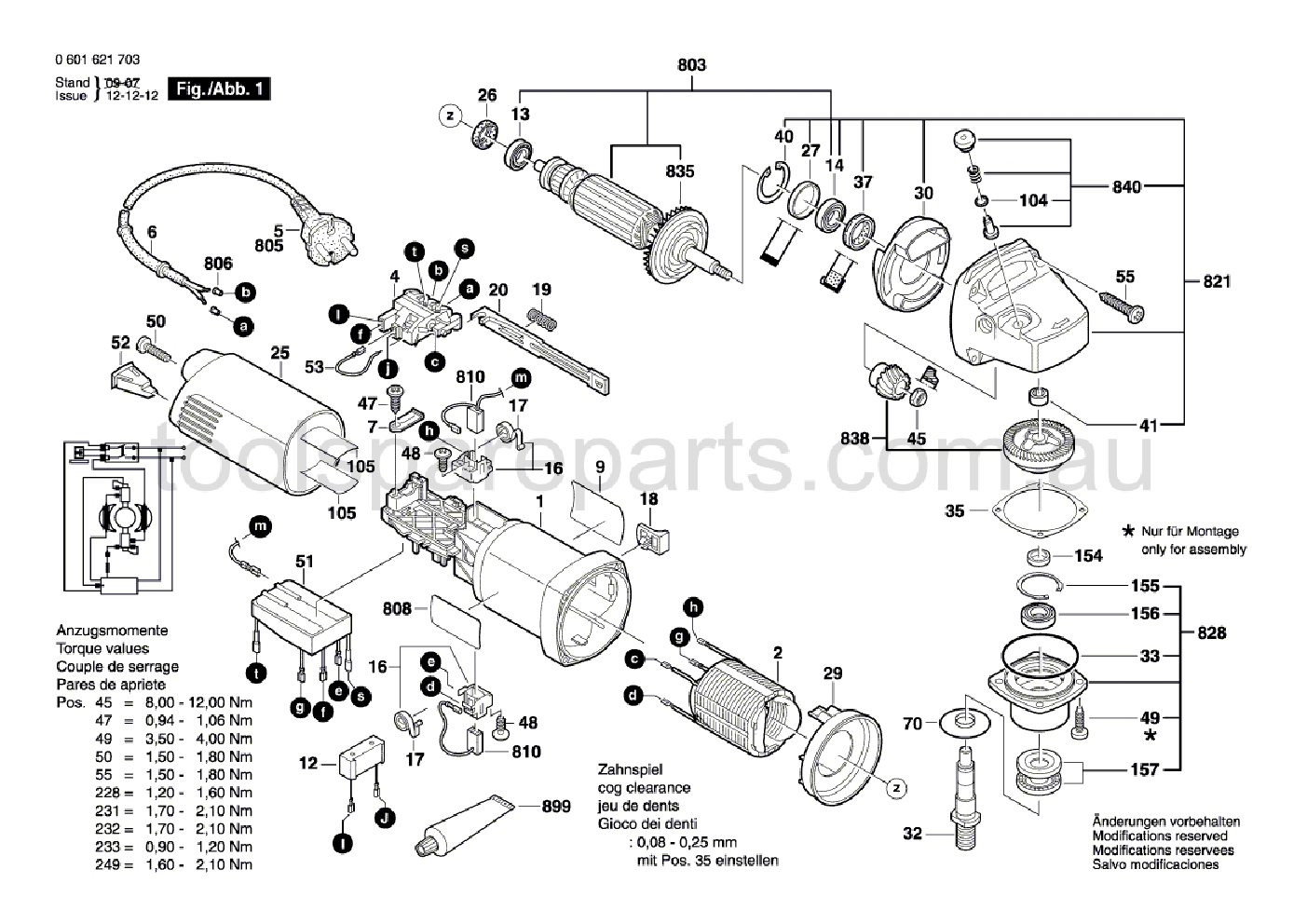 Bosch GNF 35 CA 0601621737  Diagram 1