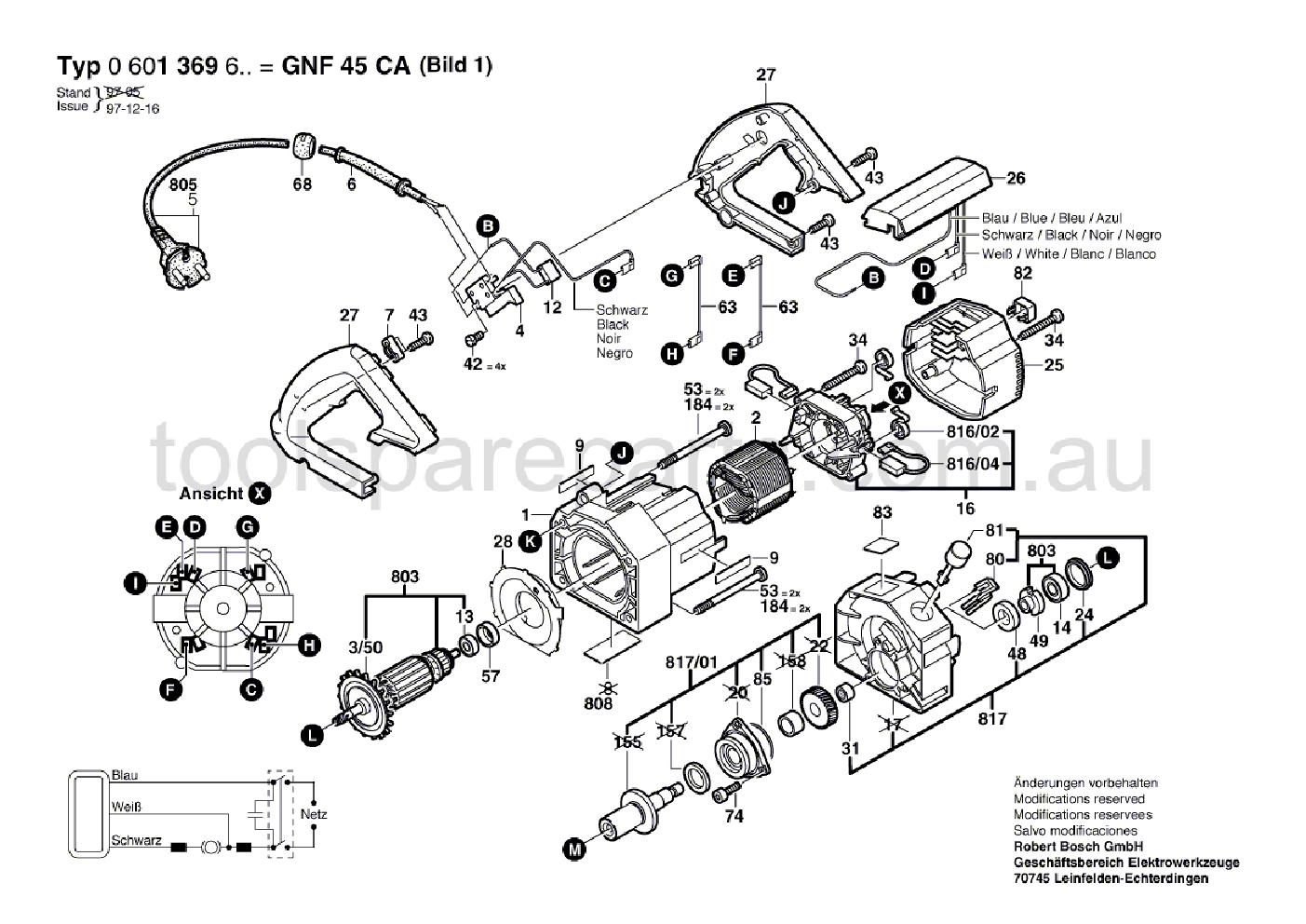 Bosch GNF 45 CA 0601369637  Diagram 1