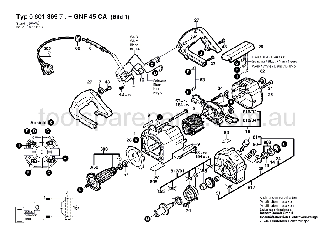 Bosch GNF 45 CA 0601369737  Diagram 1