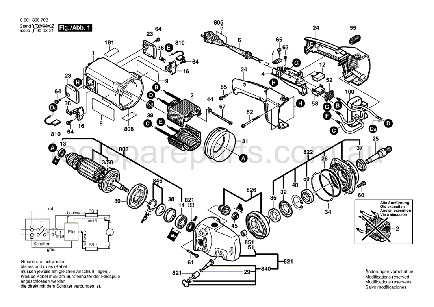 Bosch GNF 65 A 0601368737  Diagram 1