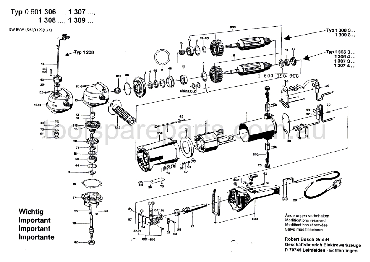 Bosch ---- 0601307337  Diagram 1