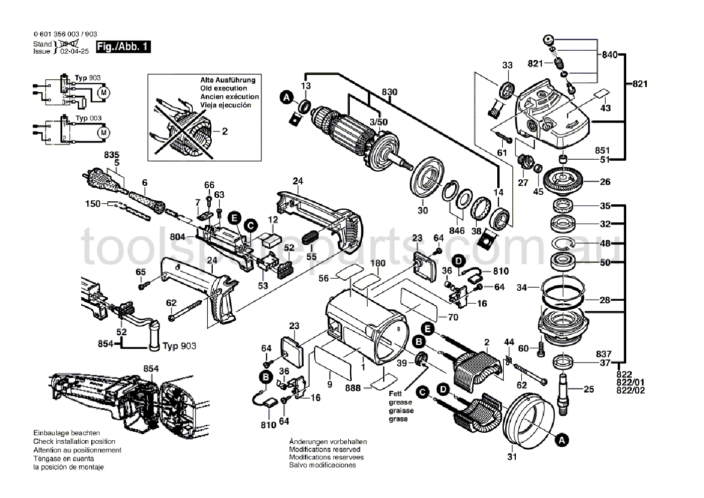 Bosch GWS 20-180 0601356037  Diagram 1
