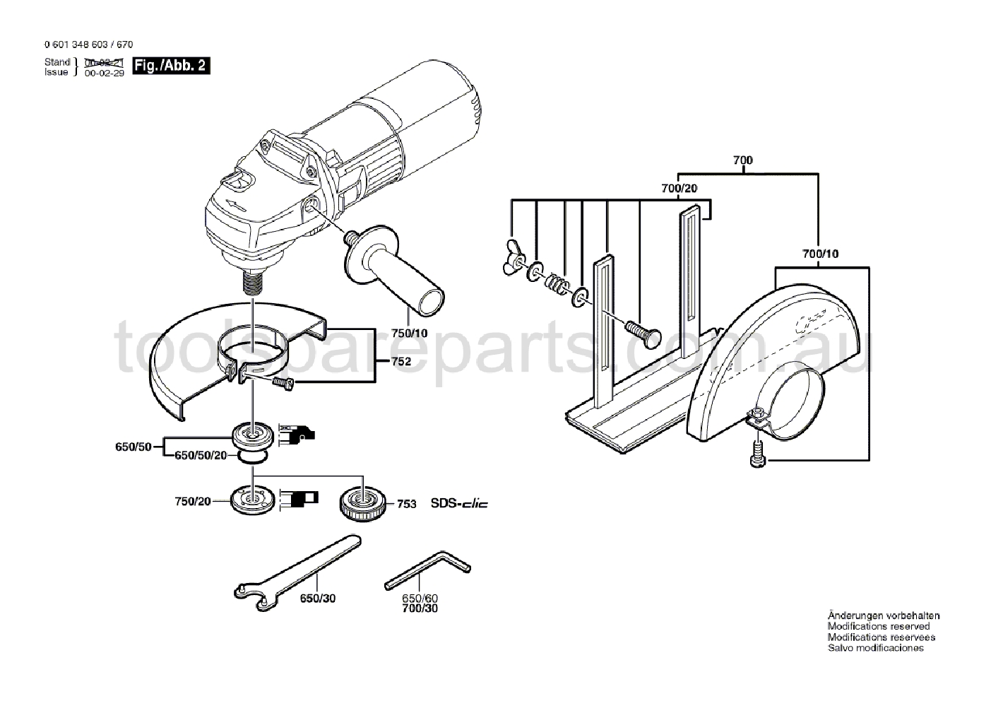 Bosch GWS 9-125 C 0601348637  Diagram 2