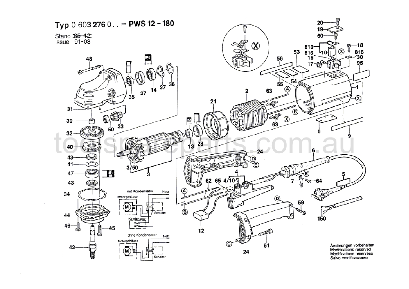 Bosch PWS 12-180 0603276037  Diagram 1
