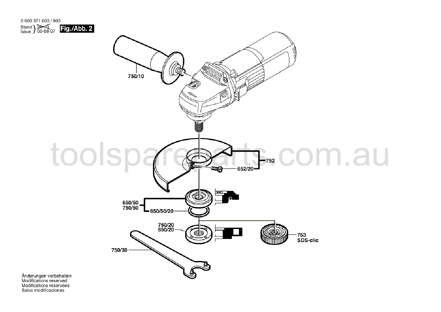 Bosch PWS 600 0603371037  Diagram 2