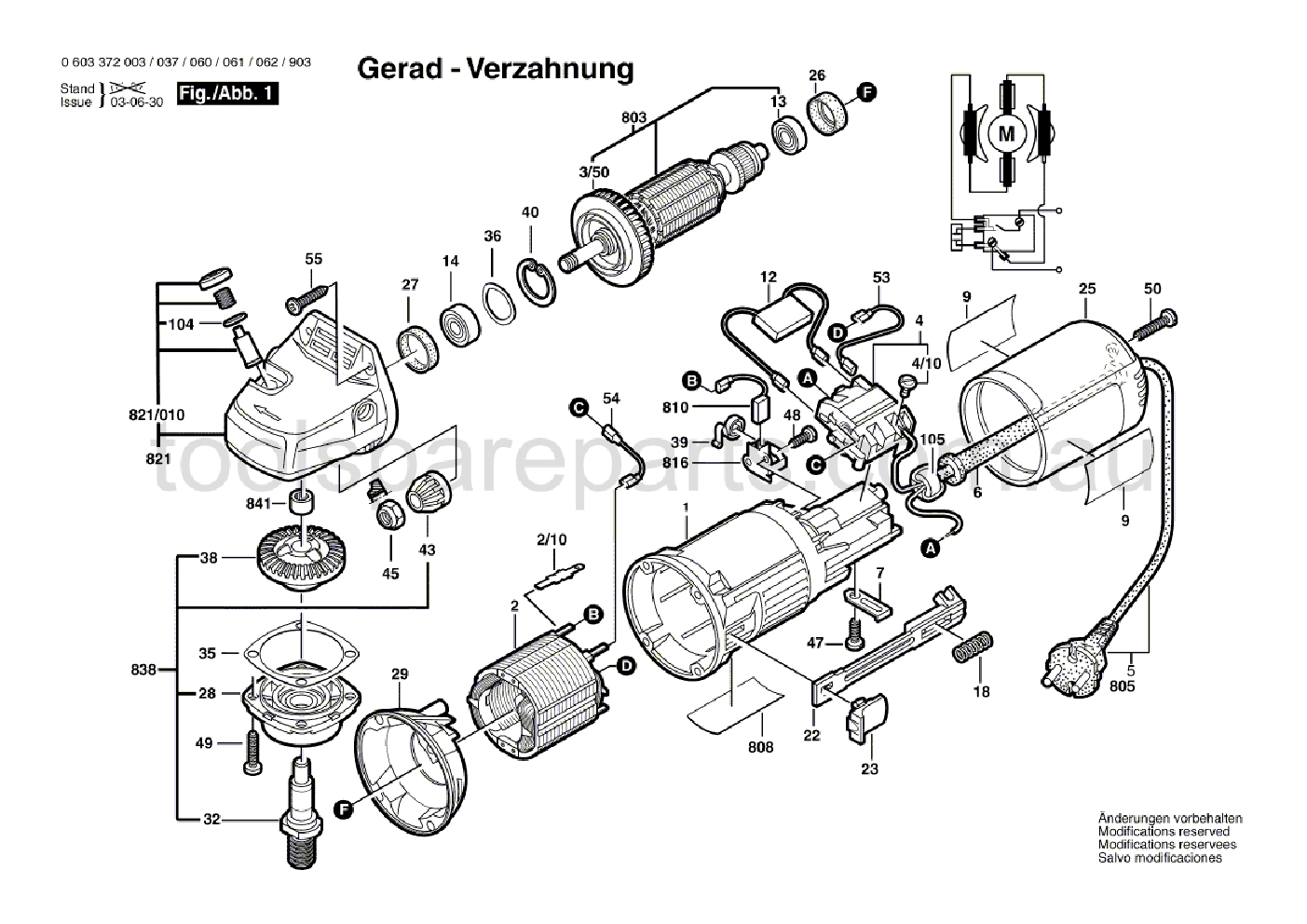 Bosch PWS 6-100 0603372037  Diagram 1