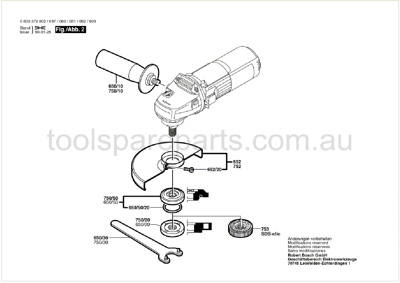 Bosch PWS 6-100 0603372037  Diagram 2