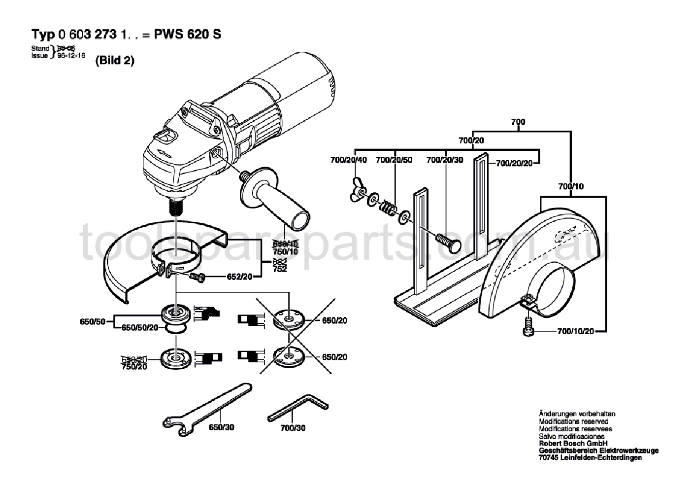 Bosch PWS 620 S 0603273137  Diagram 2