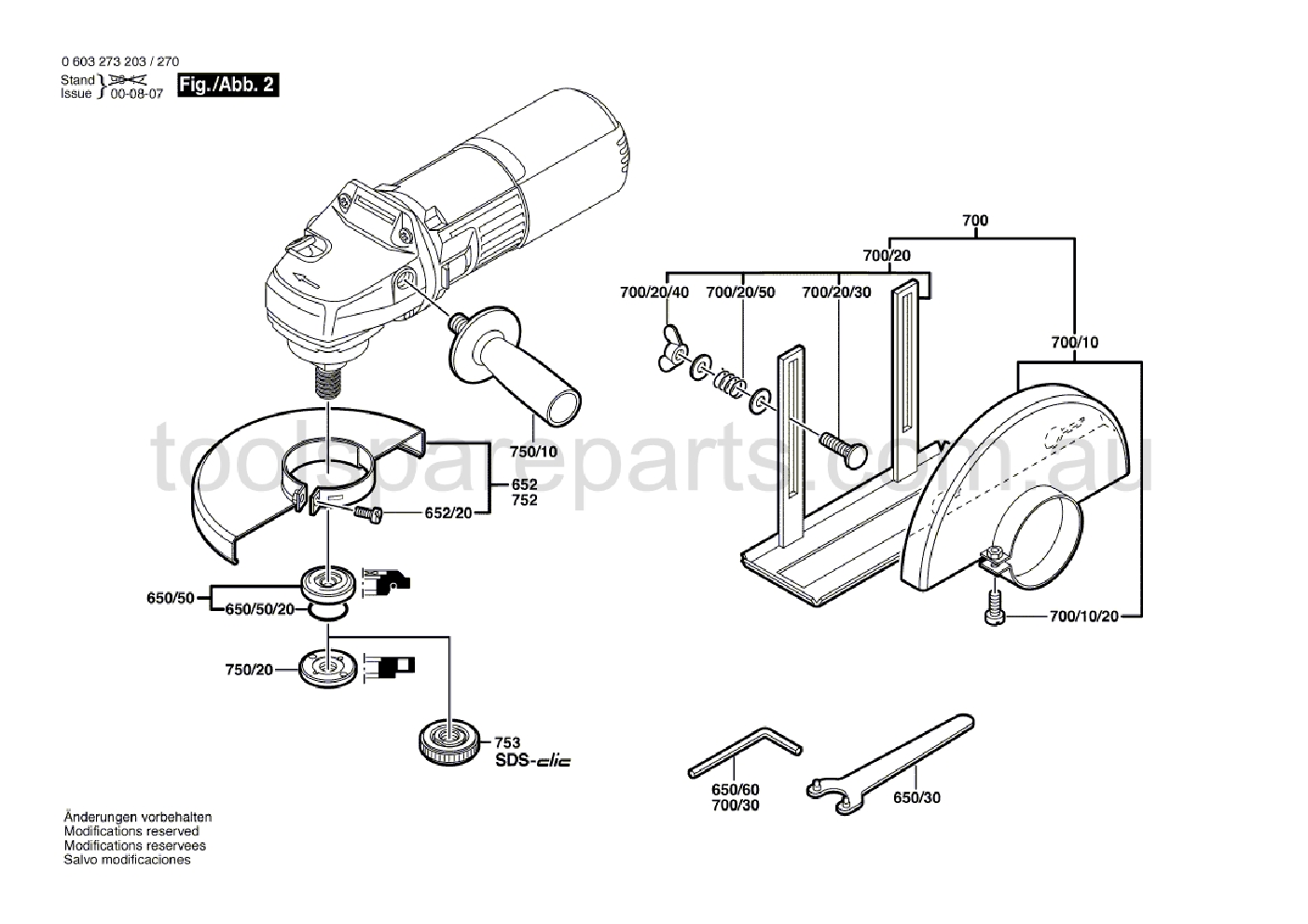 Bosch PWS 710 0603273237  Diagram 2