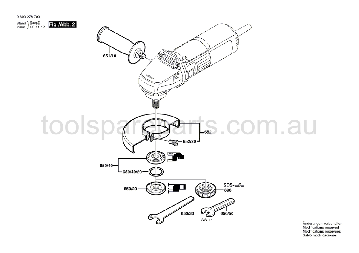 Bosch PWS 7-115 E 0603278737  Diagram 2