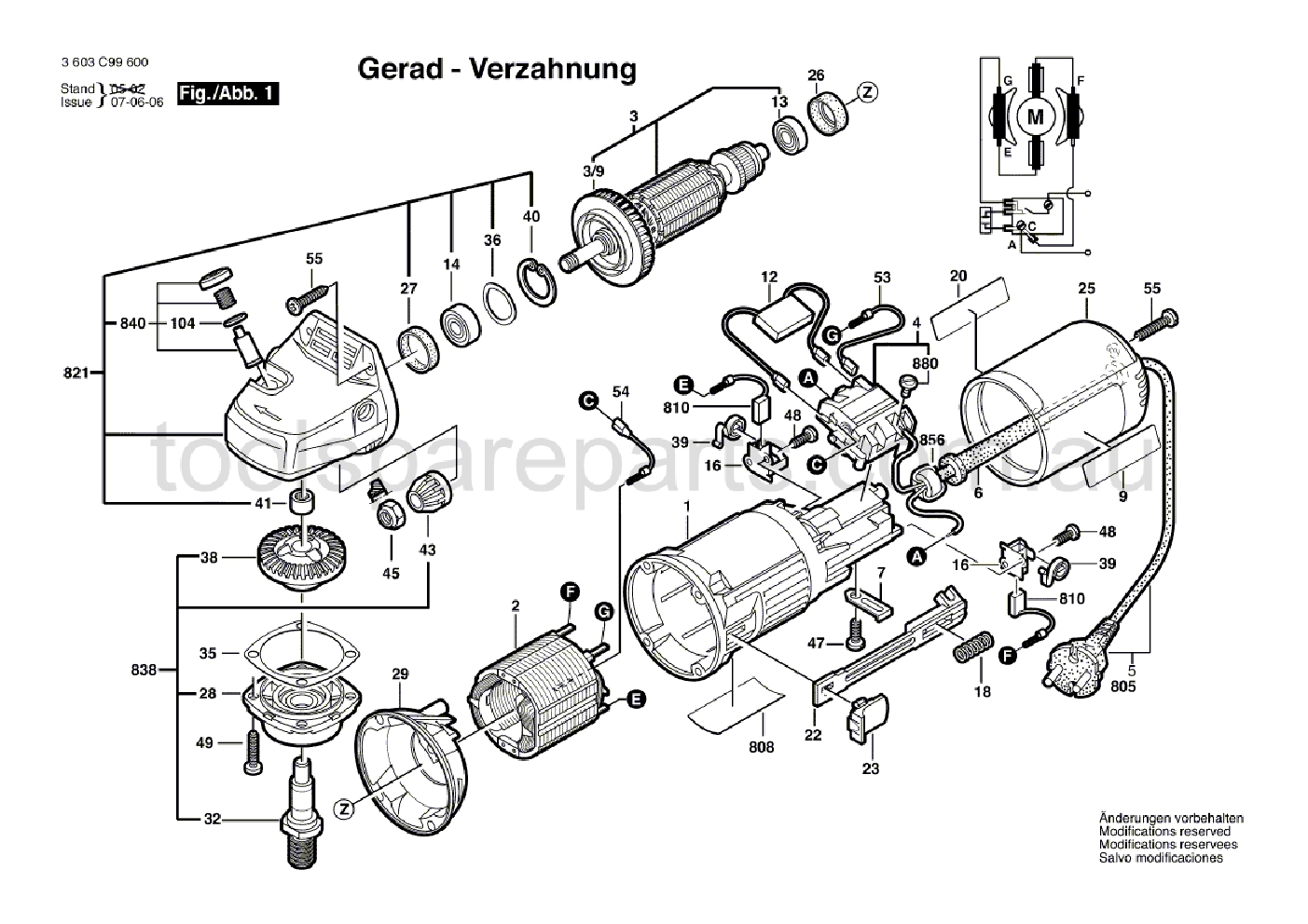 Bosch PWS 7-125 3603C99840  Diagram 1
