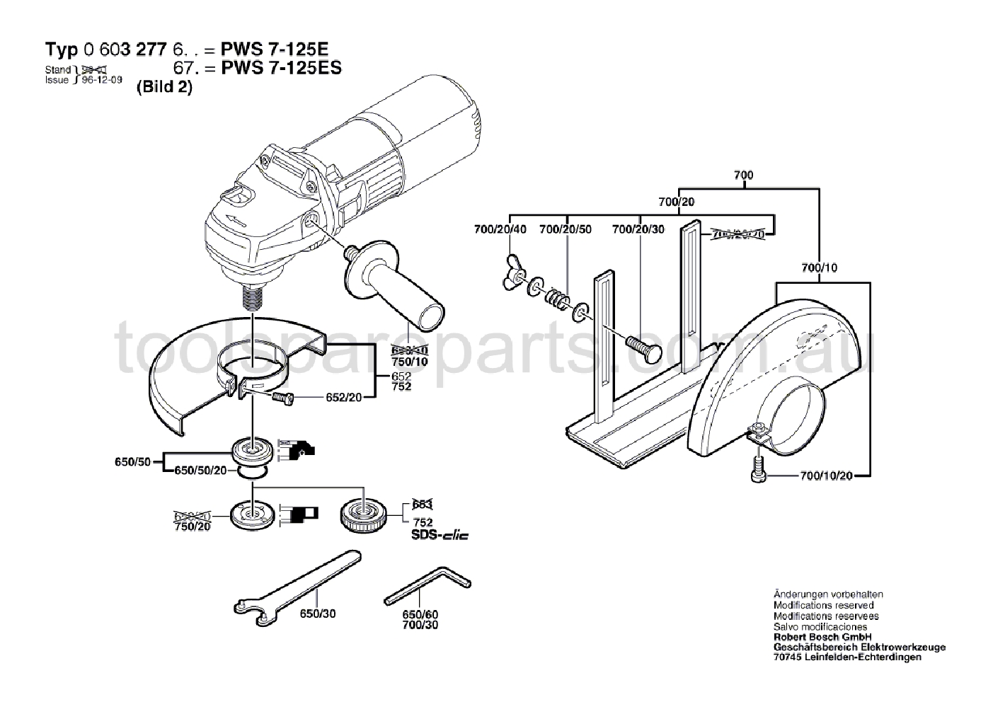 Bosch PWS 7-125 E 0603277637  Diagram 2