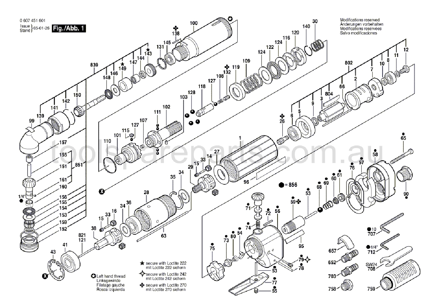 Bosch 370 WATT-SERIE 0607451601  Diagram 1