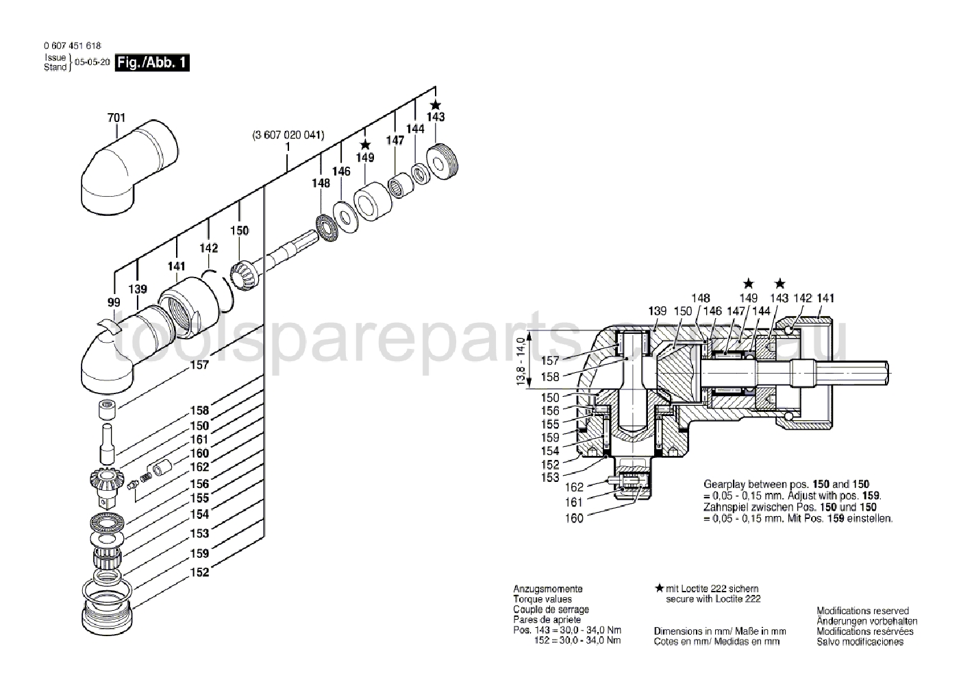 Bosch 370 WATT-SERIE 0607451618  Diagram 1