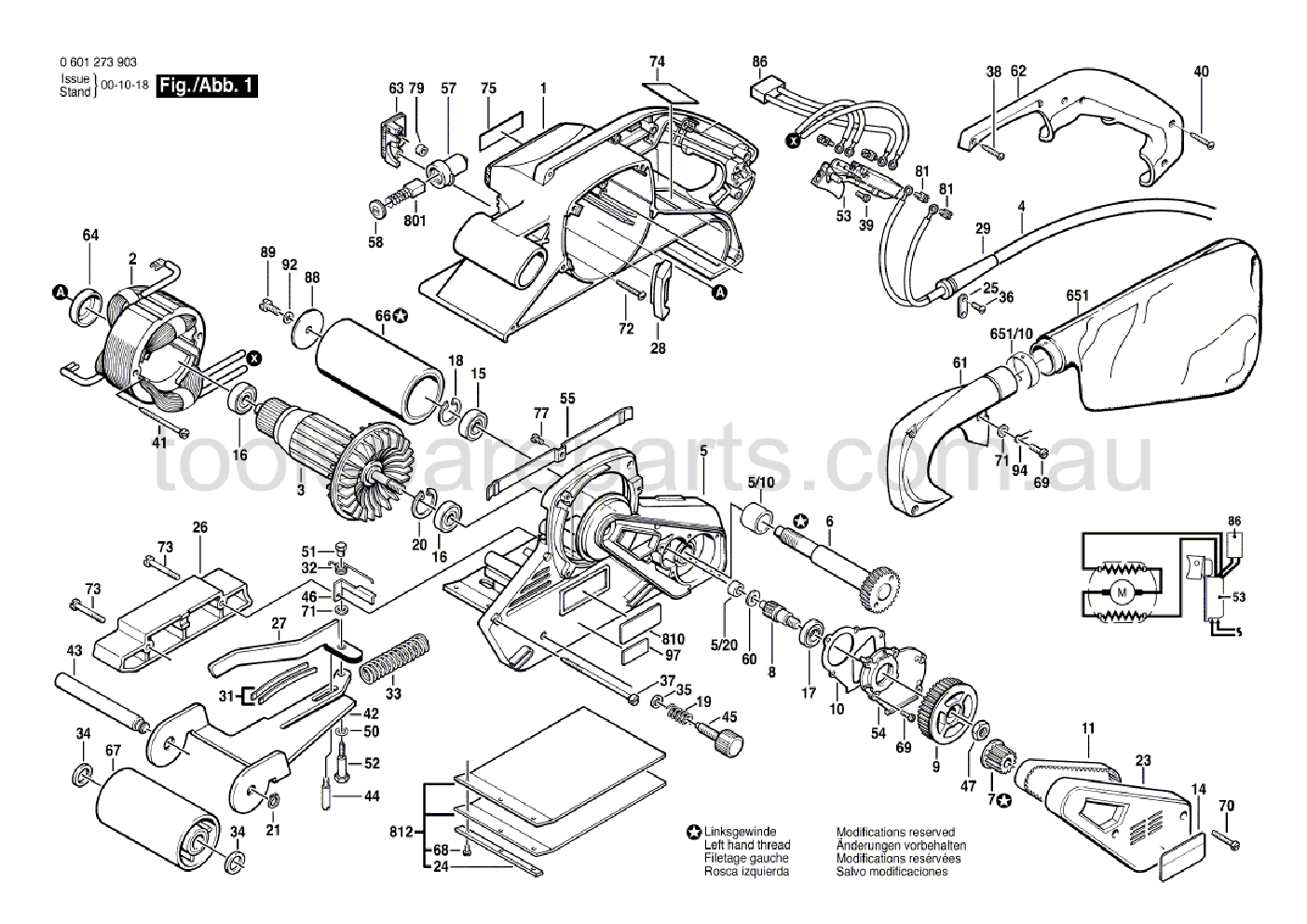 Bosch GBS 100 A 0601273937  Diagram 1