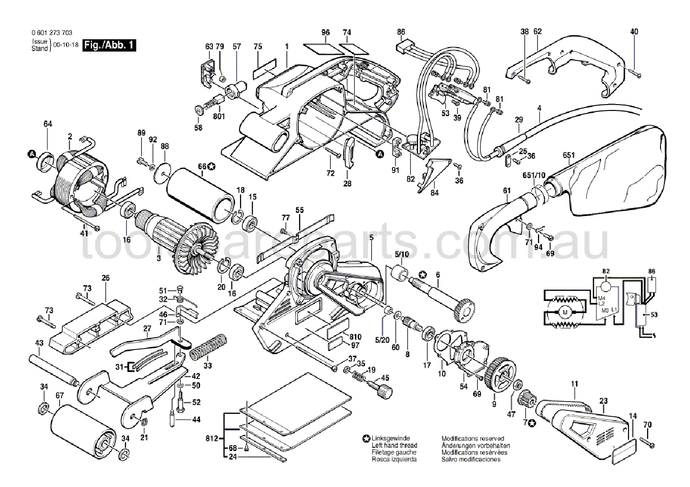 Bosch GBS 100 AE 0601273737  Diagram 1