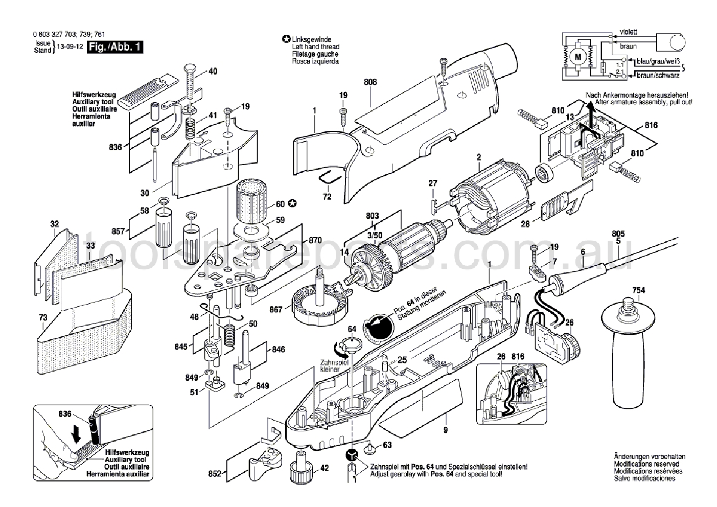 Bosch PVS 300 AE 0603327737  Diagram 1