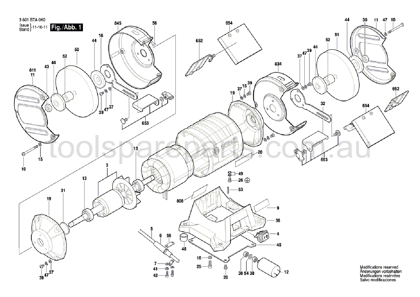 Bosch GBG 6 3601B7A040  Diagram 1