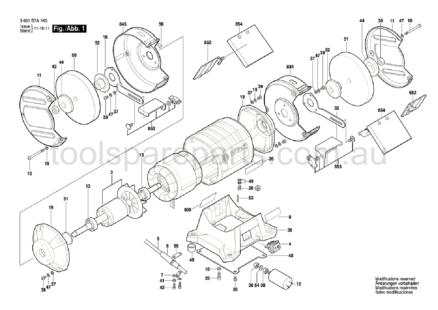 Bosch GBG 8 3601B7A140  Diagram 1