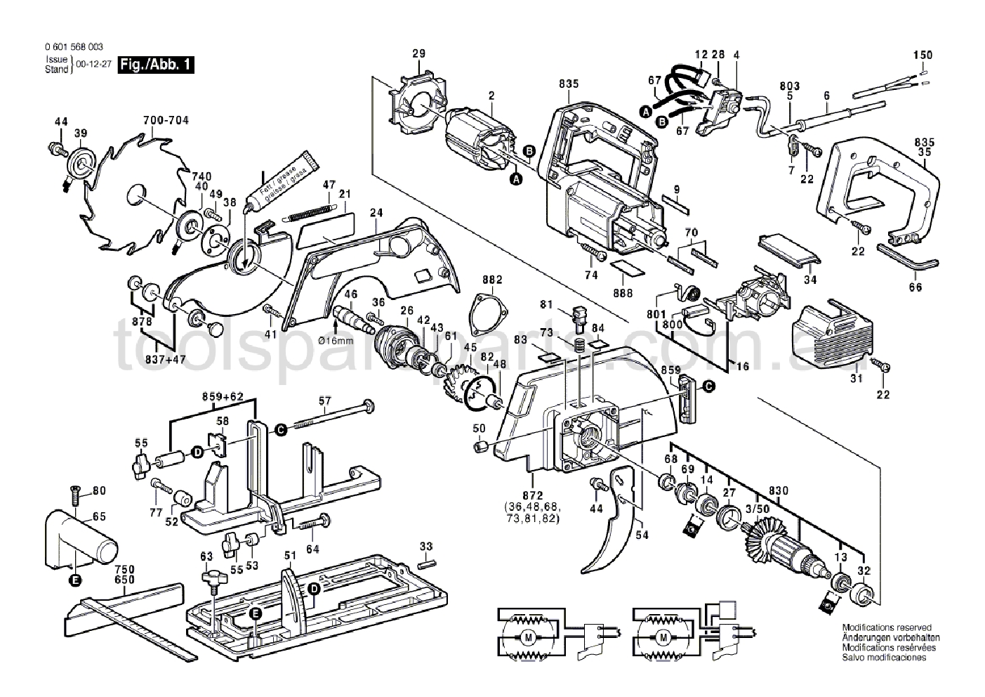 Bosch GKS 65 0601568037  Diagram 1