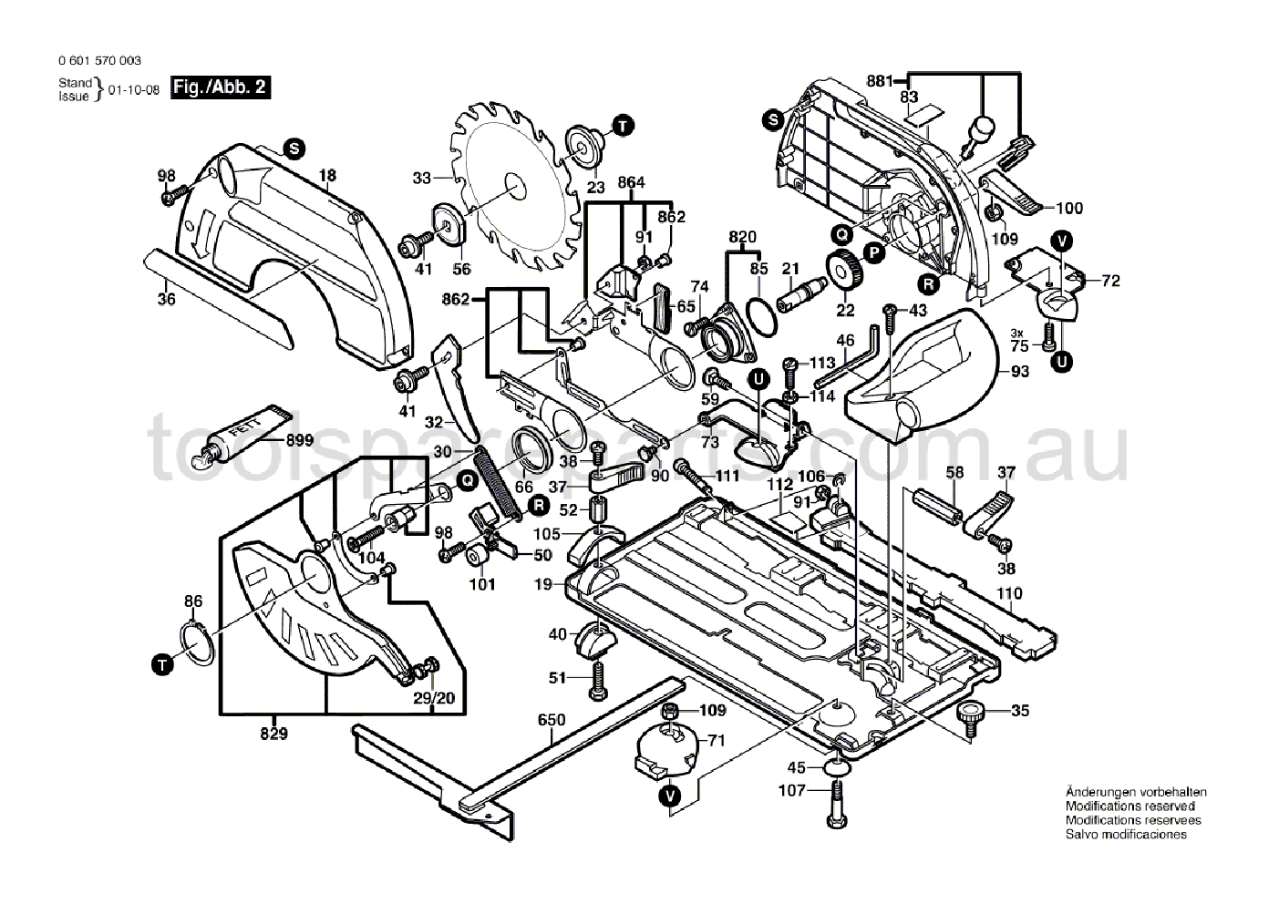 Bosch GKS 68 B 0601570037  Diagram 2